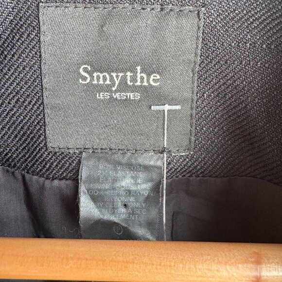 Smythe Black Fitted One button Blazer 6 - Picture 4 of 7